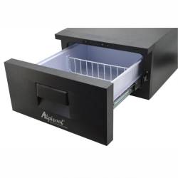 Frigider auto cu compresor 20L, 12V-24V, 60W, -20°C, incorporabil cu sertar, negru, 07077 Alpicool