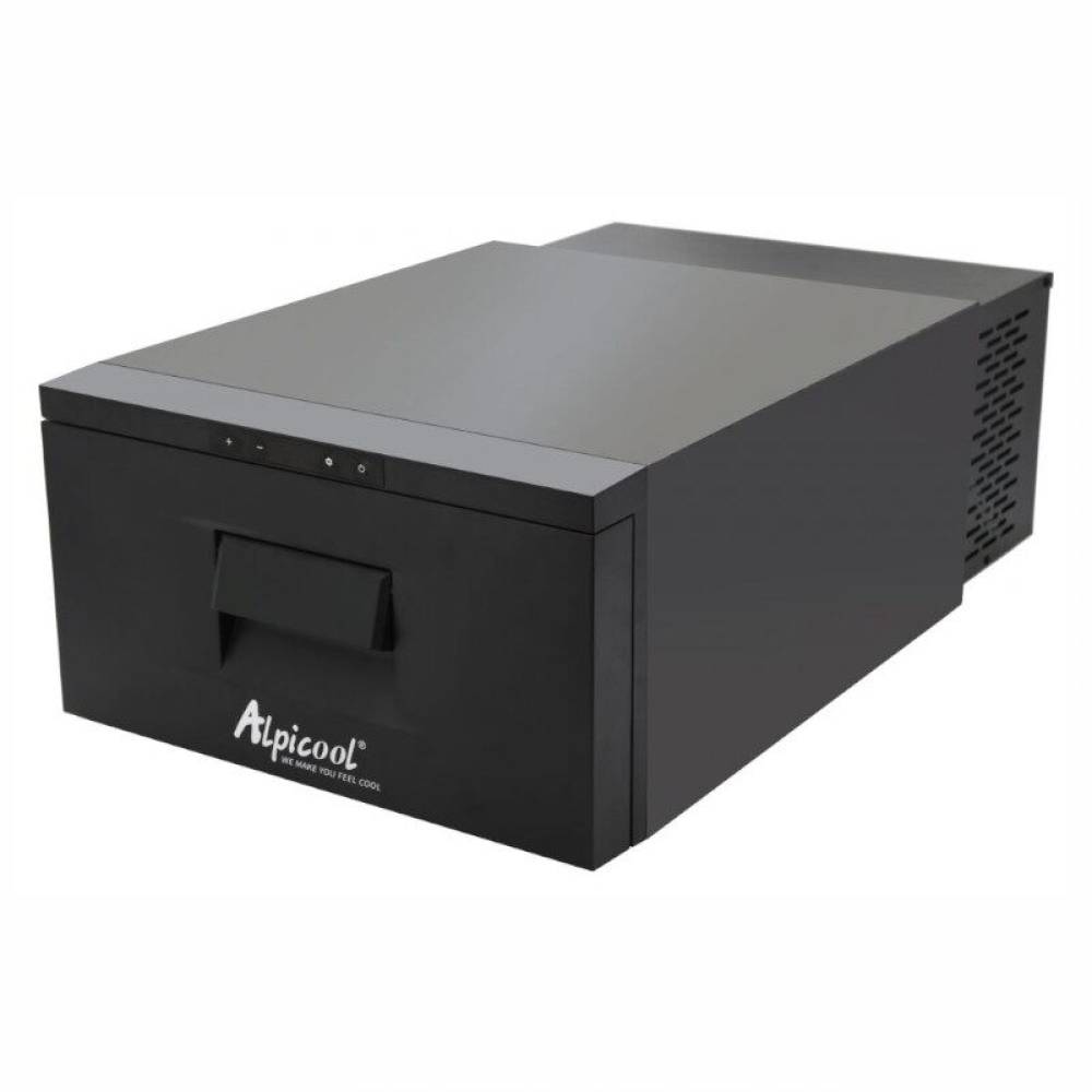 Frigider auto cu compresor 20L, 12V-24V, 60W, -20°C, incorporabil cu sertar, negru, 07077 Alpicool Frigider auto cu compresor 20L, 12V-24V, 60W, -20°C, incorporabil cu sertar, negru, 07077 Alpicool