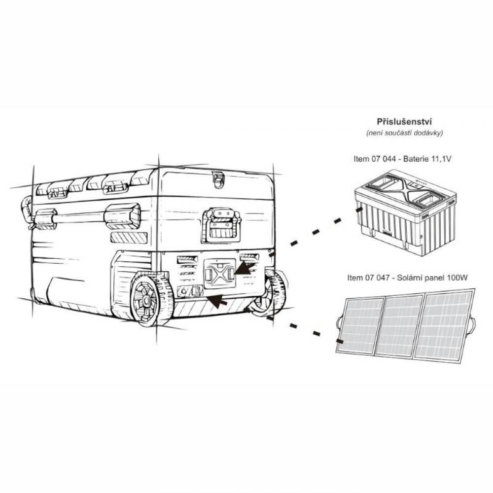 Frigider auto cu compresor 75L, cu 2 compartimente, 12V-24V-230V, -20°C, conectare bluethooth, cu aplicatie pe telefon, Ice Box Duo, 07099 Alpicool