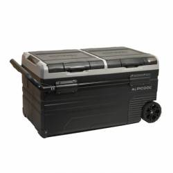 Frigider auto cu compresor 75L, cu 2 compartimente, 12V-24V-230V, -20°C, conectare bluethooth, cu aplicatie pe telefon, Ice Box Duo, 07099 Alpicool