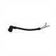Mufa conector cu 4 pini, mama, DIN 72585, pentru lampi, in L, neagra cu cablu, PRW003 TruckLed