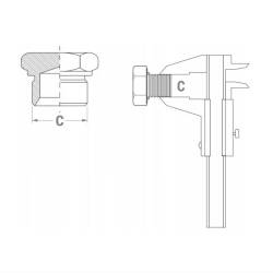 Cuplaj rapid pneumatic, filet interior 3/8