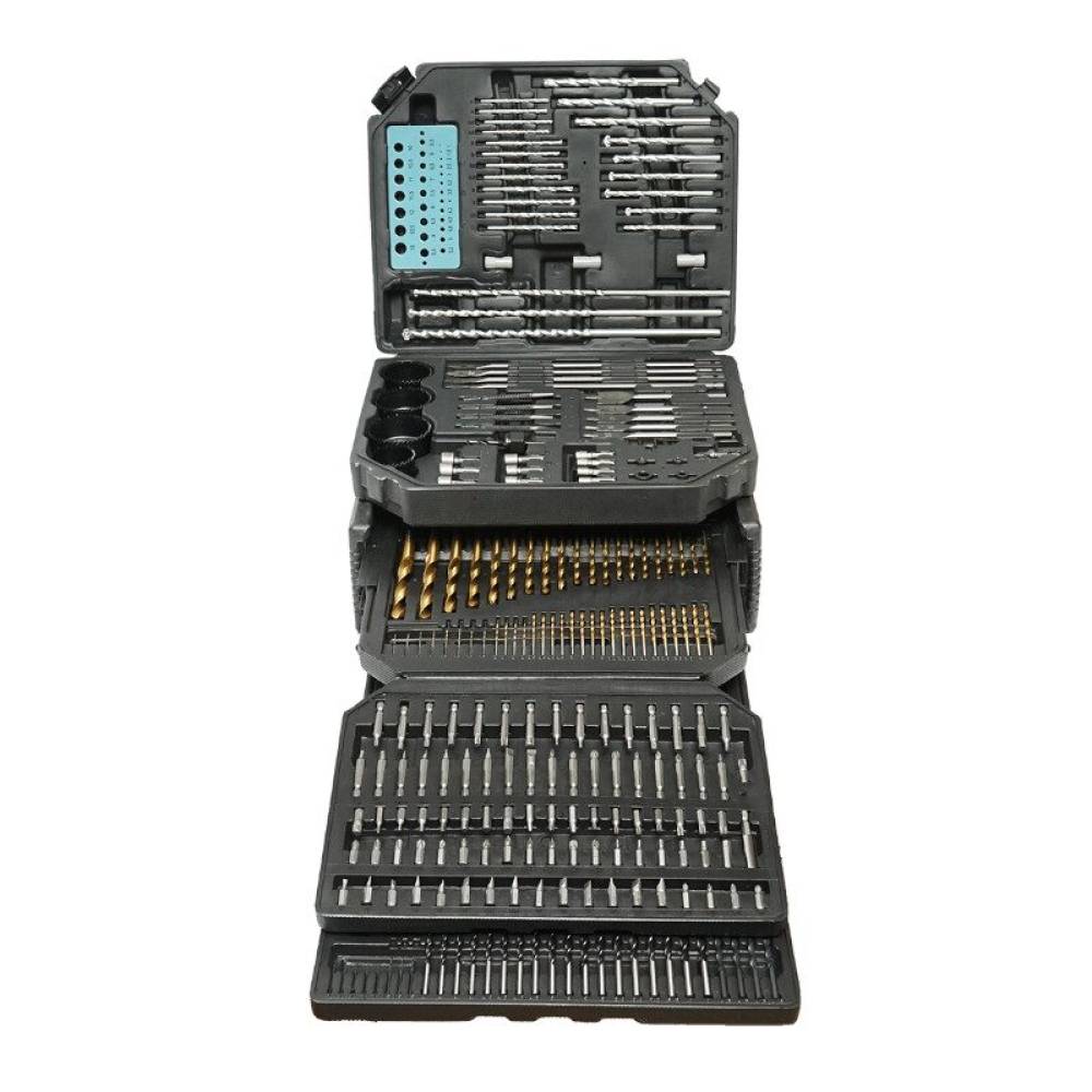 Trusa set 300 burghie, carote, biti, pentru metal, beton, lemn BK78435 Trusa set 300 burghie, carote, biti, pentru metal, beton, lemn BK78435