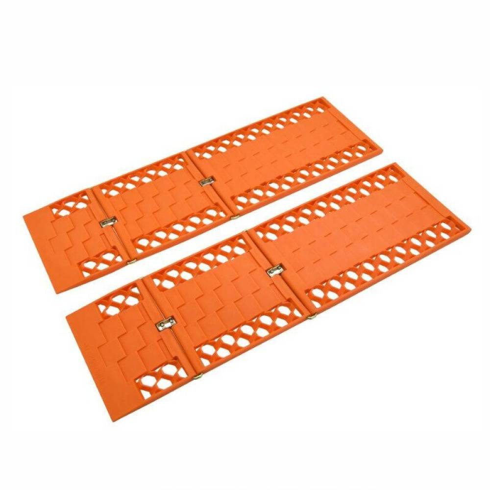 Set 2 placi antiderapante 4x4, offroad, 60x18, pliabile, Orange, 01460 Compass