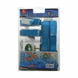 Set 8 chingi fixare marfa si elastice, 4 modele, TUV, 02270 Compass