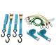 Set 8 chingi fixare marfa si elastice, 4 modele, TUV, 02270 Compass