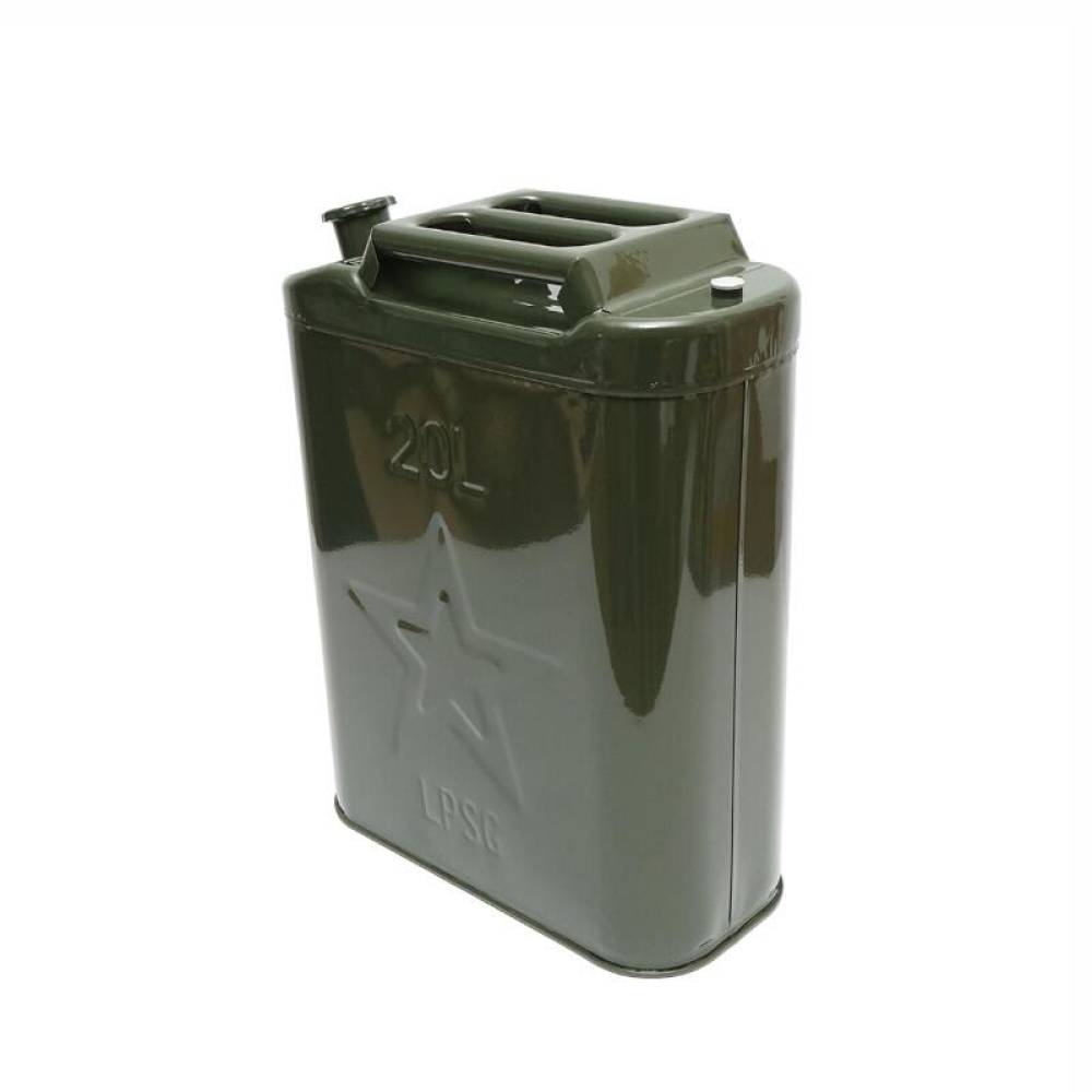 Canistra metal 20L, cu dop insurubabil, joasa LZ10
