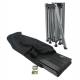 Masa camping pliabila, 123x55cm, din aluminiu, ajustabila, pentru camping, plaja, picnic, cu spatiu depozitare, Roll 13492 Cattara
