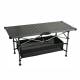 Masa camping pliabila, 123x55cm, din aluminiu, ajustabila, pentru camping, plaja, picnic, cu spatiu depozitare, Roll 13492 Cattara