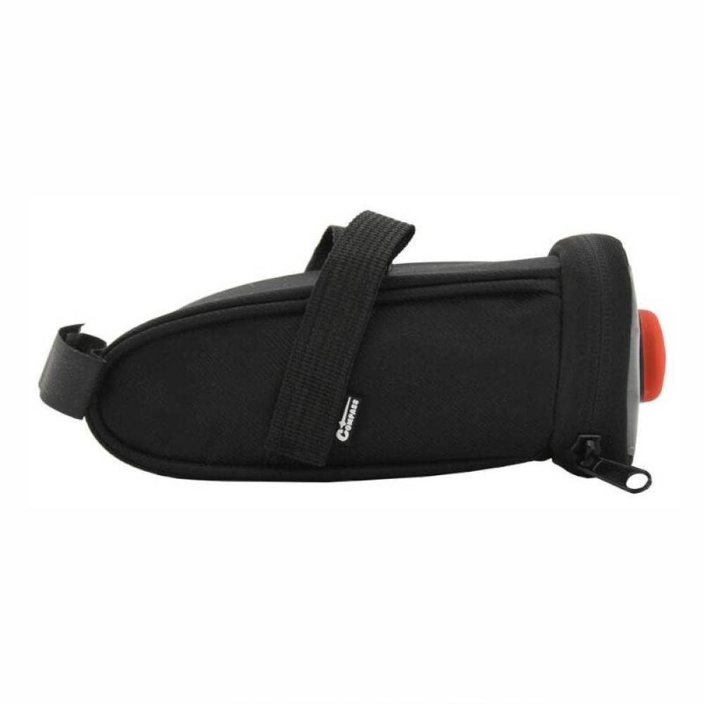 Borseta bicicleta montare sub sa, iluminare Led rosie, 0.5L, 12021 Compass Borseta bicicleta montare sub sa, iluminare Led rosie, 0.5L, 12021 Compass