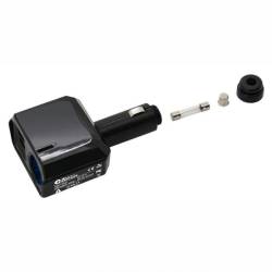 Stecher priza cu 2 USB-uri Dual Side, 12V, 2.4A, rabatabil, Select, 07431 Compass