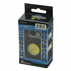 Breloc chei multifunctional, cu lanterna, LED COB, 740lm 7 moduri iluminare, cu magnet, desfacator, cutter, surubelnite, fluier si bricheta, Super Bright, 08327 Compass 
