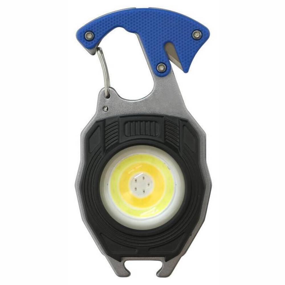 Breloc chei multifunctional, cu lanterna, LED COB, 740lm 7 moduri iluminare, cu magnet, desfacator, cutter, surubelnite, fluier si bricheta, Super Bright, 08327 Compass 
