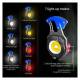 Breloc chei multifunctional, cu lanterna, LED COB, 740lm 7 moduri iluminare, cu magnet, desfacator, cutter, surubelnite, fluier si bricheta, Super Bright, 08327 Compass 