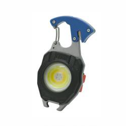 Breloc chei multifunctional, cu lanterna, LED COB, 740lm 7 moduri iluminare, cu magnet, desfacator, cutter, surubelnite, fluier si bricheta, Super Bright, 08327 Compass 