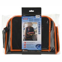 Organizator spate scaun, cu masuta si buzunare, Orange, 06601 Compass
