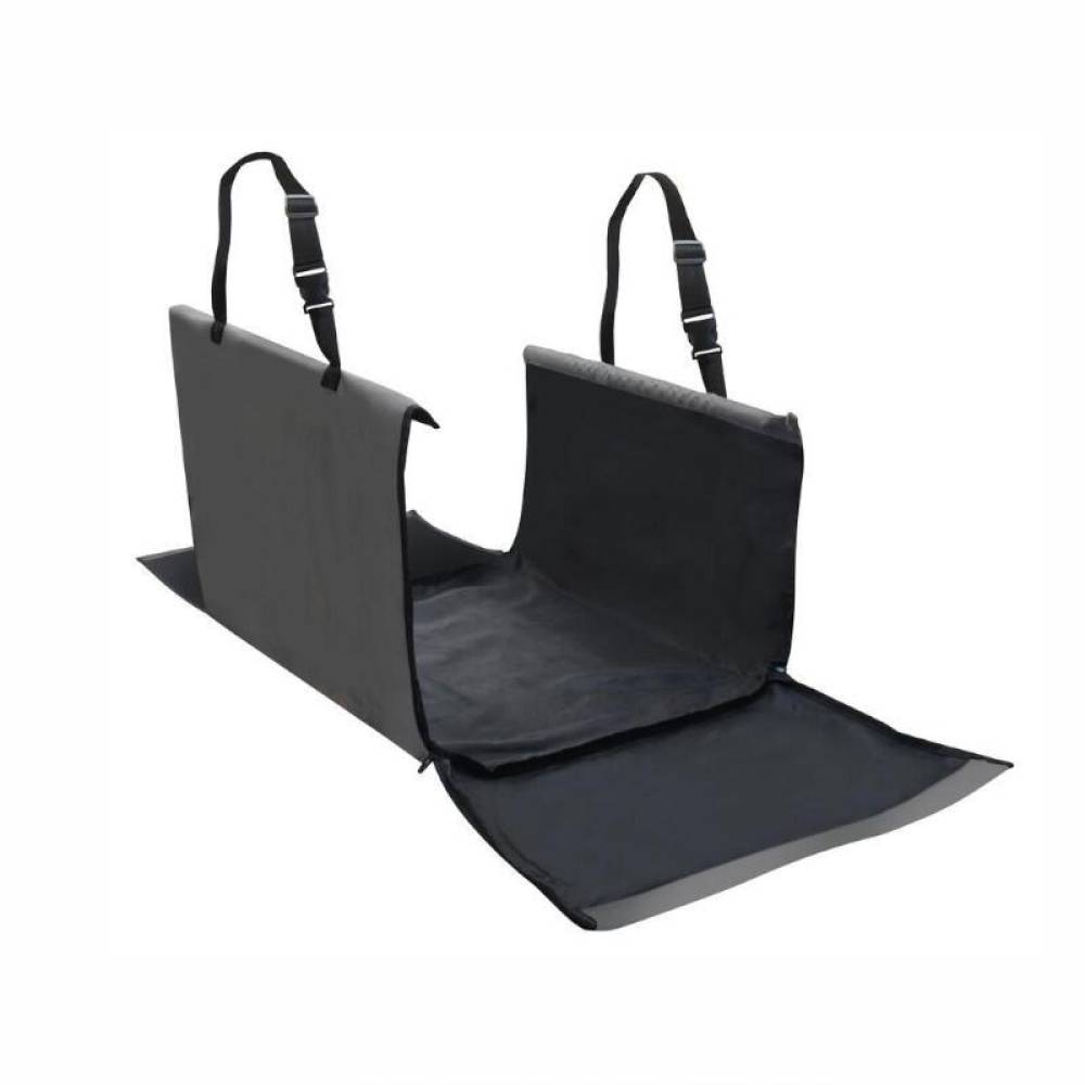 Husa protectie scaun pentru animale, 58x52cm, fixare tetiera, deschidere laterala, cu carabina zgarda, 04130 Compass