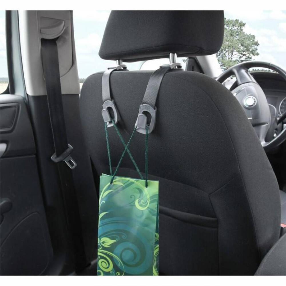 Set 2 carlige universale, suport haine, plase, prindere tetiera sau maner, 06278 Compass 