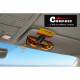Suport ochelari, card, cu clema, prindere la parasolar, negru-crom, 06279 Compass
