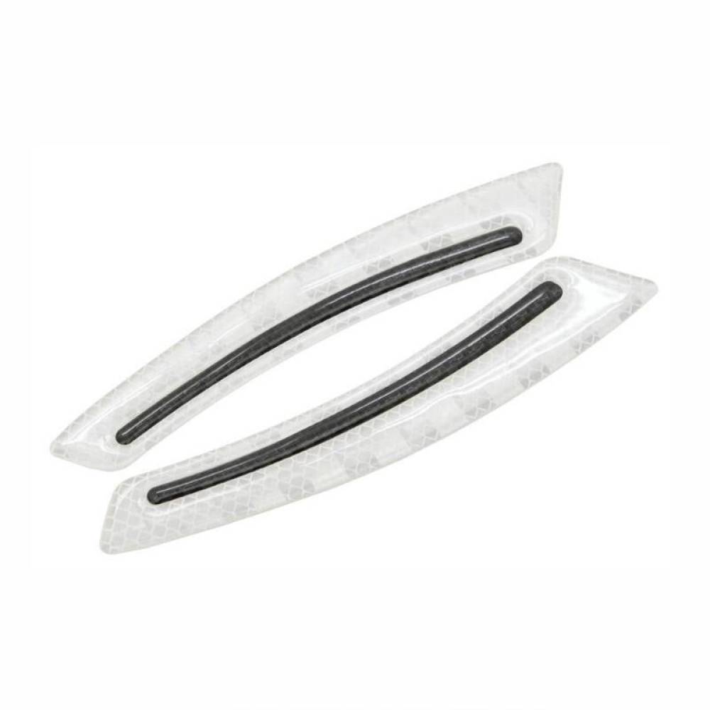 Set 2 bucati protectie usa, carbon silver, reflectorizant 18x4cm, Sword 34305 Compass