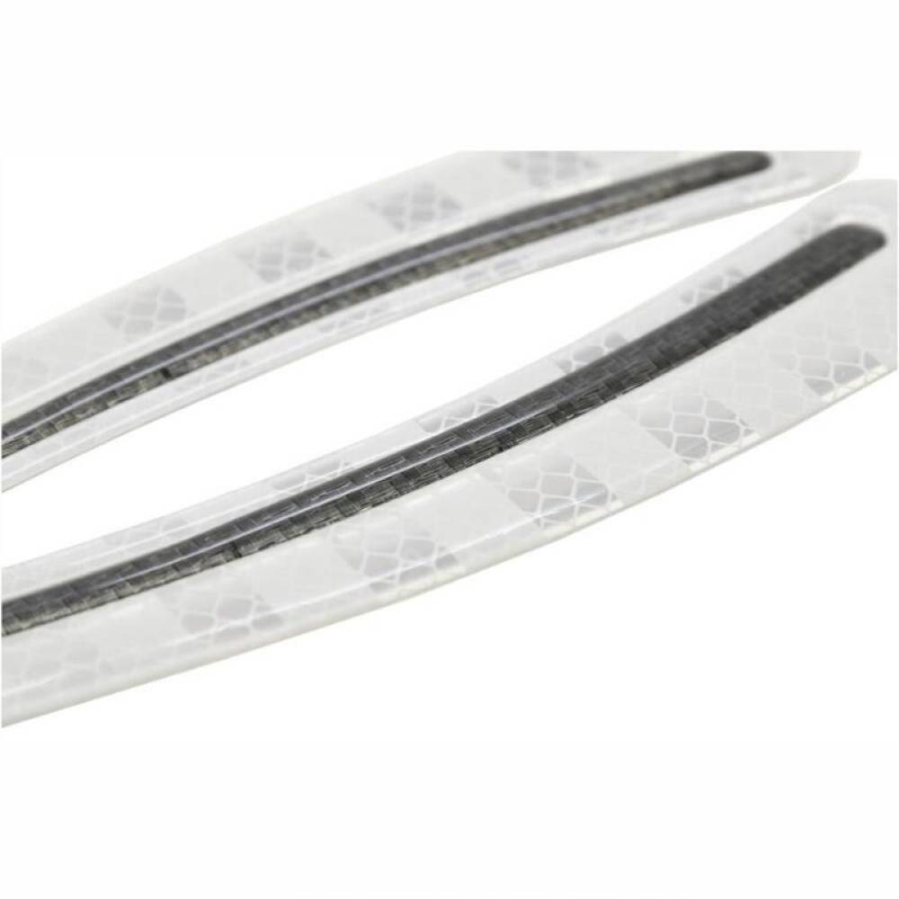 Set 2 bucati protectie usa, carbon silver, reflectorizant 18x4cm, Sword 34305 Compass
