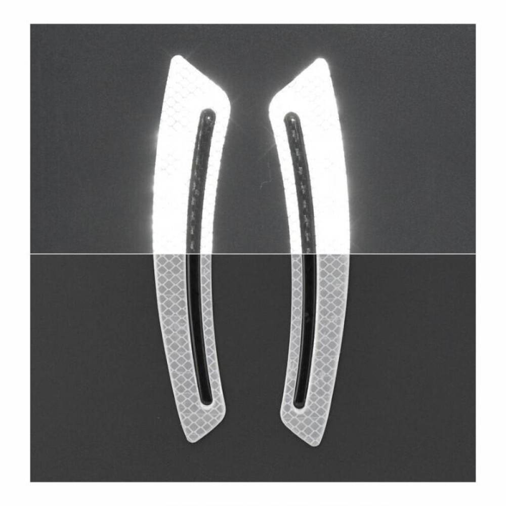 Set 2 bucati protectie usa, carbon silver, reflectorizant 18x4cm, Sword 34305 Compass