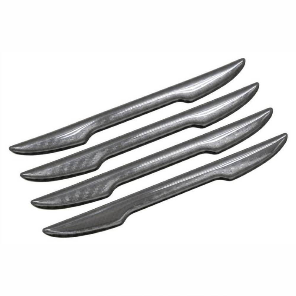 Set 4 bucati protectie usa, maner, carbon, 15x1.5cm, 34309 Compass
