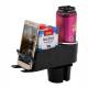 Suport pahar si telefon, rotativ, cu baza ajustabila, multifunctional, negru-crom, Select, 06271 Compass