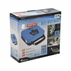 Compresor aer digital, 3 in 1, 12V, 7bar, cu 3 adaptori si 4 capacele, lanterna LED, manometru detasabil, compartiment pentru adaptori, 07205 Compass Compresor aer digital, 3 in 1, 12V, 7bar, cu 3 adaptori si 4 capacele, lanterna LED, manometru detasabil, compartiment pentru adaptori, 07205 Compass