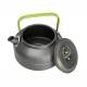 Set vase gatit camping, outdoor, 15 componente, cu oala, tigaie, ceainic, tacamuri, pahare, carabine, pentru 2 persoane 83006 Carmotion