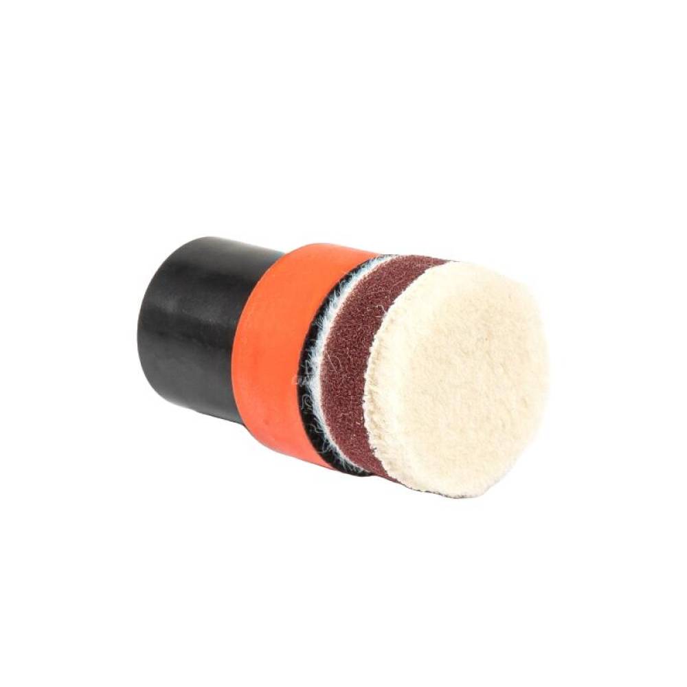 Set 4 mini bureti polisare cu disc, fi30, detailing, 03701Amio Set 4 mini bureti polisare cu disc, fi30, detailing, 03701Amio