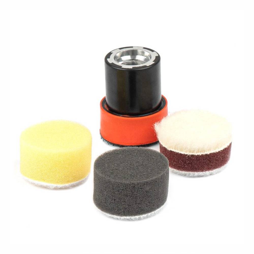 Set 4 mini bureti polisare cu disc, fi30, detailing, 03701Amio Set 4 mini bureti polisare cu disc, fi30, detailing, 03701Amio