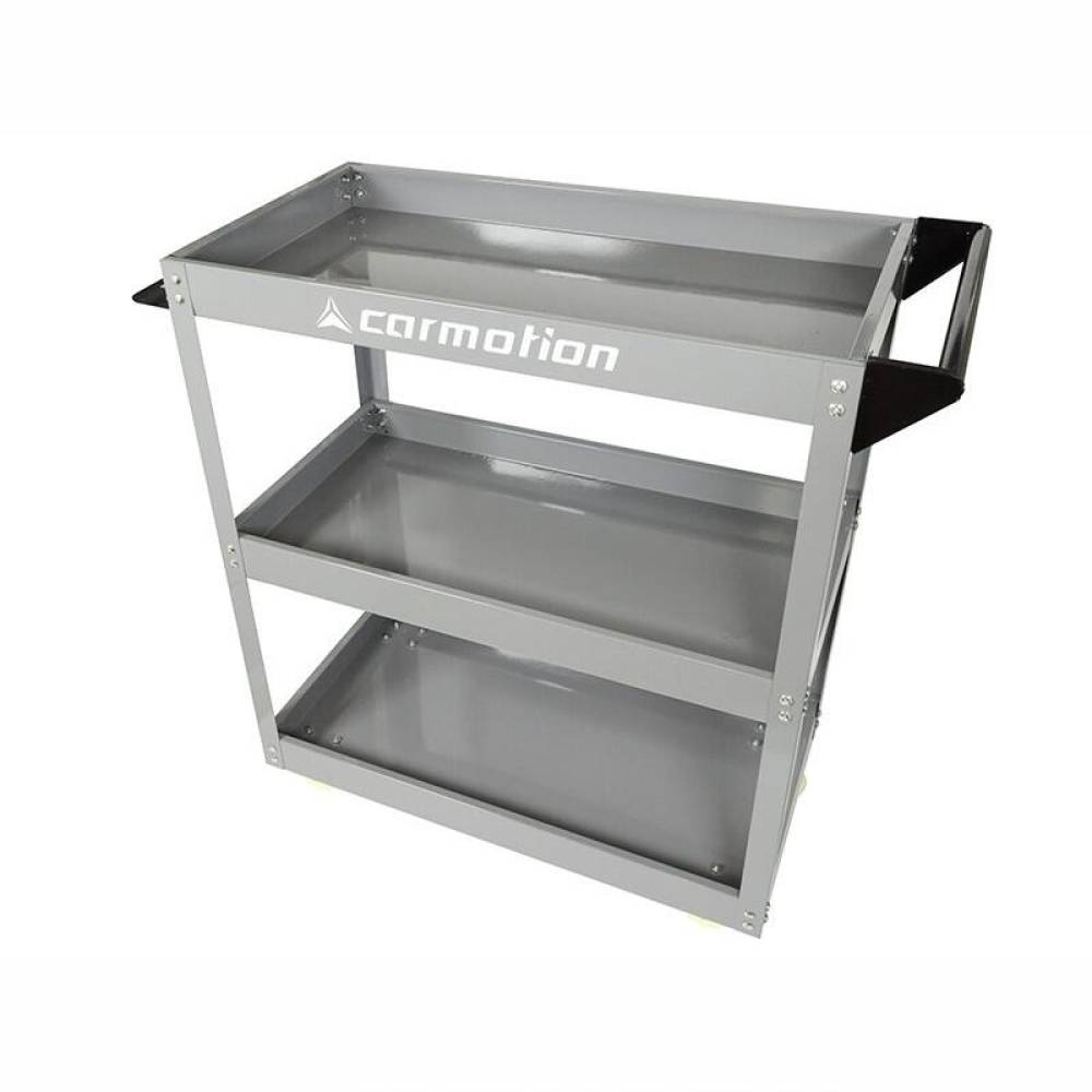 Carucior metalic cu rafturi scule, cu suport surubelnite, 86841 Carmotion 