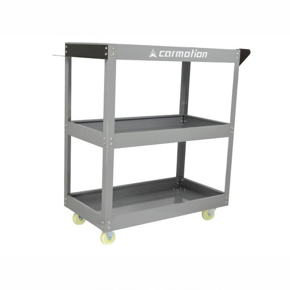 Carucior metalic cu rafturi scule, cu suport surubelnite, 86841 Carmotion 
