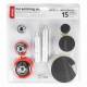 Set 15 bureti polisare si elemente, fi25-75mm, cu 3 adaptori M14-100-120mm, detailing, 03700 Amio