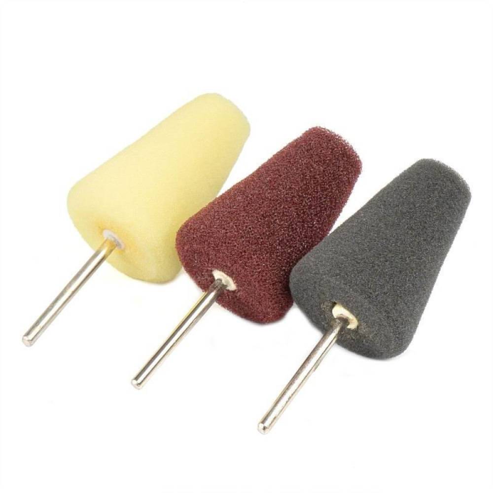 Set 3 mini bureti polisare, conici, pentru locuri greu accesibile, detailing, 03715 Amio 