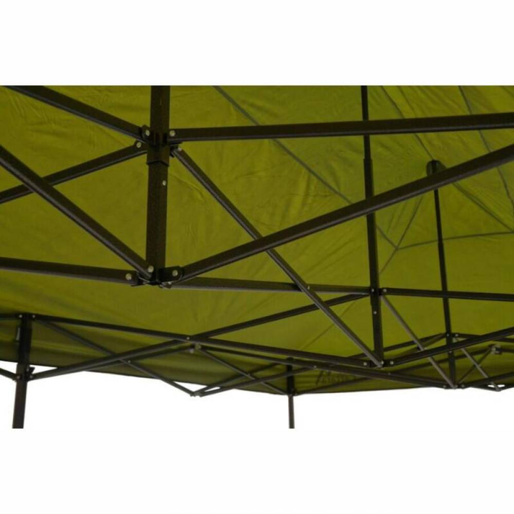 Cort pavilion de gradina, petreceri, metalic, 3x6m, pliabil, antiploaie 600D, verde, 13339 Cattara