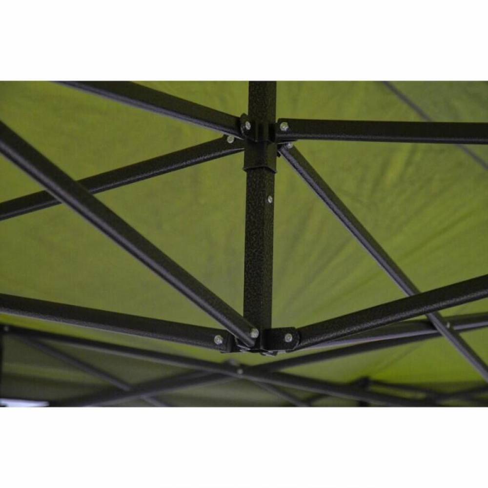 Cort pavilion de gradina, petreceri, metalic, 3x6m, pliabil, antiploaie 600D, verde, 13339 Cattara