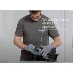 Colier forta inox cu balama, SUPRA Heavy Duty, 21-23mm, W2, 3019039 Mikalor