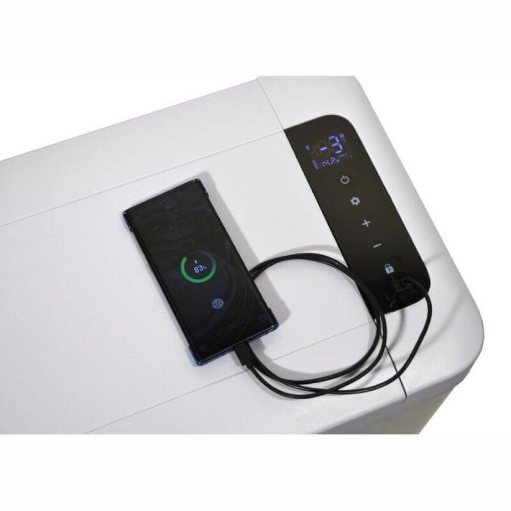 Frigider auto cu compresor 35L, 12V-24V-230V, 45W, -20°C, conectare bluetooth, cu aplicatie pe telefon, USB, Silver Frost, 07082 Alpicool Frigider auto cu compresor 35L, 12V-24V-230V, 45W, -20°C, conectare bluetooth, cu aplicatie pe telefon, USB, Silver Frost, 07082 Alpicool
