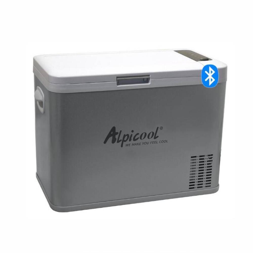 Frigider auto cu compresor 35L, 12V-24V-230V, 45W, -20°C, conectare bluetooth, cu aplicatie pe telefon, USB, Silver Frost, 07082 Alpicool Frigider auto cu compresor 35L, 12V-24V-230V, 45W, -20°C, conectare bluetooth, cu aplicatie pe telefon, USB, Silver Frost, 07082 Alpicool