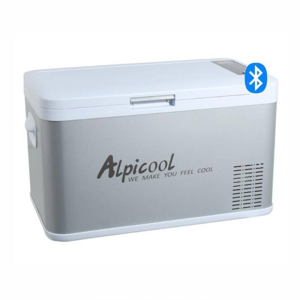 Frigider auto cu compresor 25L, 12V-24V-230V, 45W, -20°C, conectare bluetooth, cu aplicatie pe telefon, USB, 07081 Alpicool 