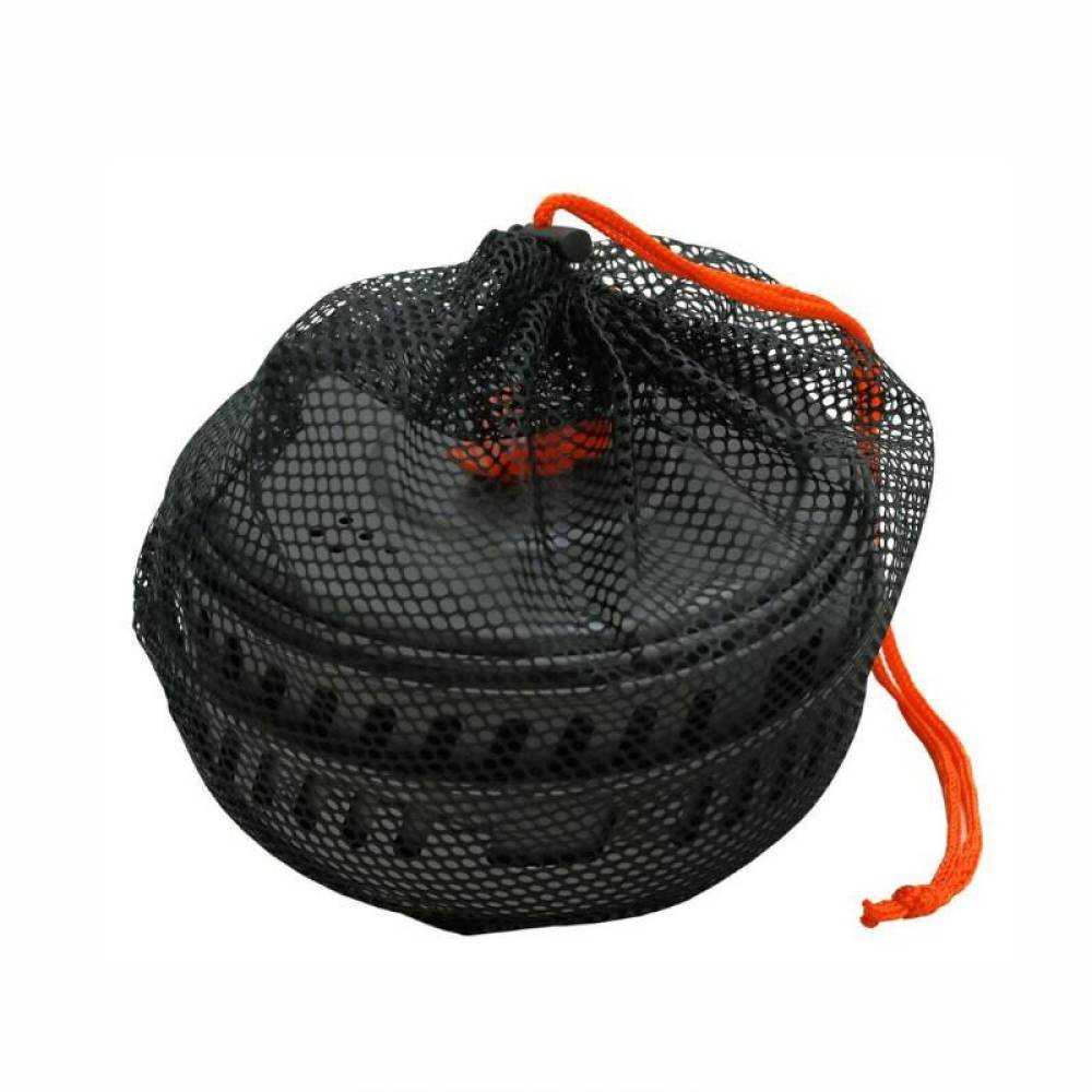 Set vase gatit camping, outdoor, 9 componente, cu oala, tigaie, arzator, maner, aprinzator, pentru 2 persoane, 13610 Cattara