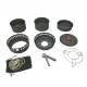 Set vase gatit camping, outdoor, 9 componente, cu oala, tigaie, arzator, maner, aprinzator, pentru 2 persoane, 13610 Cattara