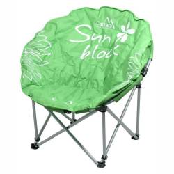 Scaun camping pliabil, verde, Flowers, 13470 Cattara