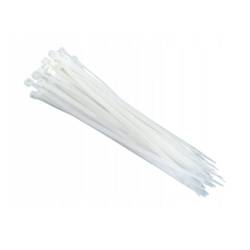 Set 25 coliere plastic 370x7.5mm, albe, 42278 CarCo