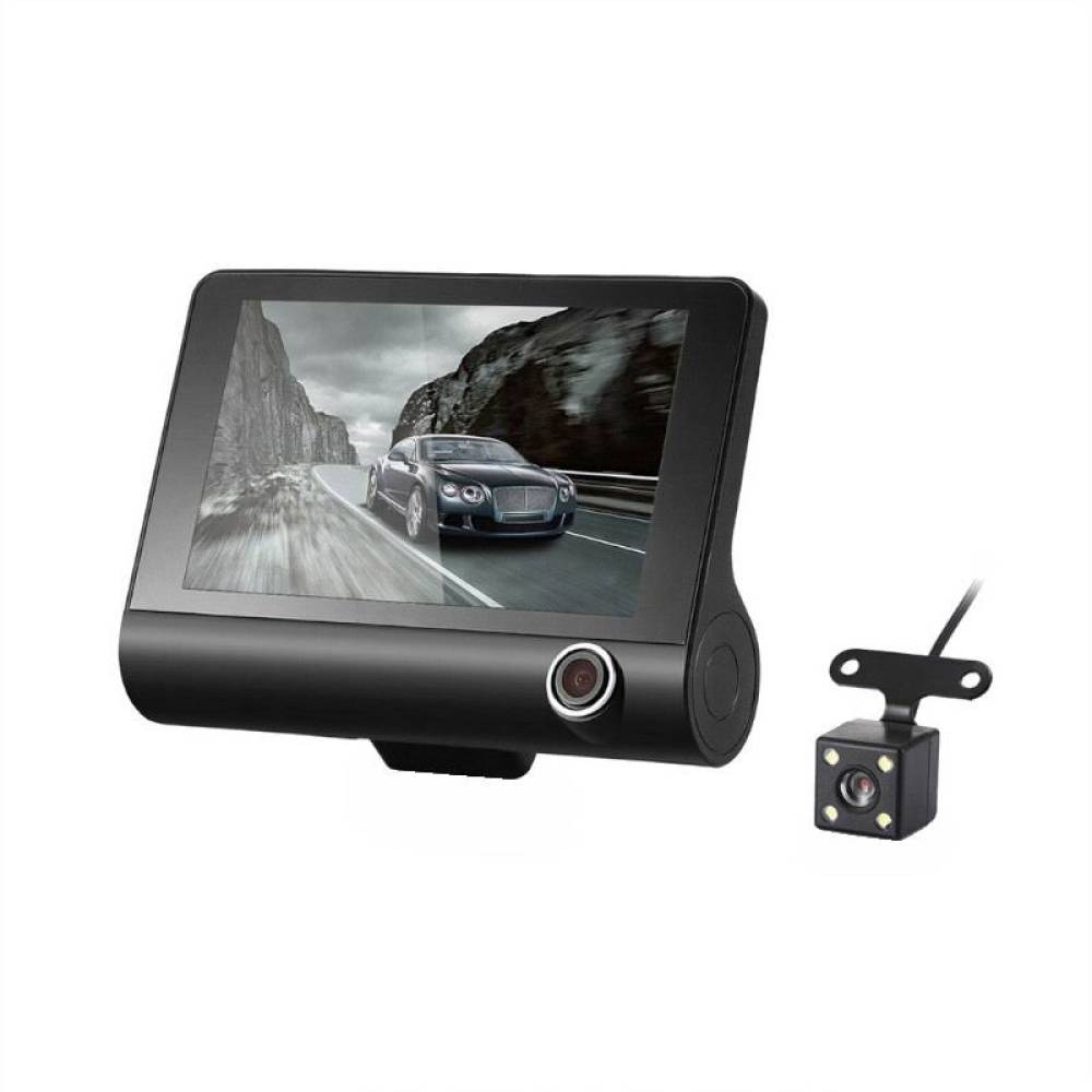 Camera video DVR auto, 3 camere, fata-spate-interior, Full HD 1296P, cu WiFi, ecran 4'', microSD, G-Sensor, montare parbriz sau oglinda, CHS-J-909DVR-3 247Lighting Camera video DVR auto, 3 camere, fata-spate-interior, Full HD 1296P, cu WiFi, ecran 4'', microSD, G-Sensor, montare parbriz sau oglinda, CHS-J-909DVR-3 247Lighting