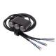 Intrerupator 3 butoane, iluminare LED diferite culori, aluminiu, pentru scuter, atv, prindere pe ghidon, WCC001