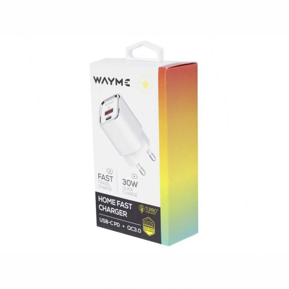Incarcator rapid cu 2 USB-uri, priza 220V, 5V, 30W, USB-C, USB-A, 63045 MyWay