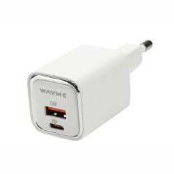 Incarcator rapid cu 2 USB-uri, priza 220V, 5V, 30W, USB-C, USB-A, 63045 MyWay